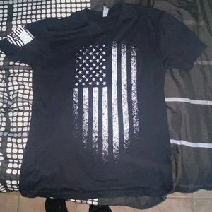L Size American Flag T-Shirt